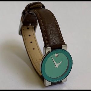 Green Vintage Movado Safiro Ladies Watch